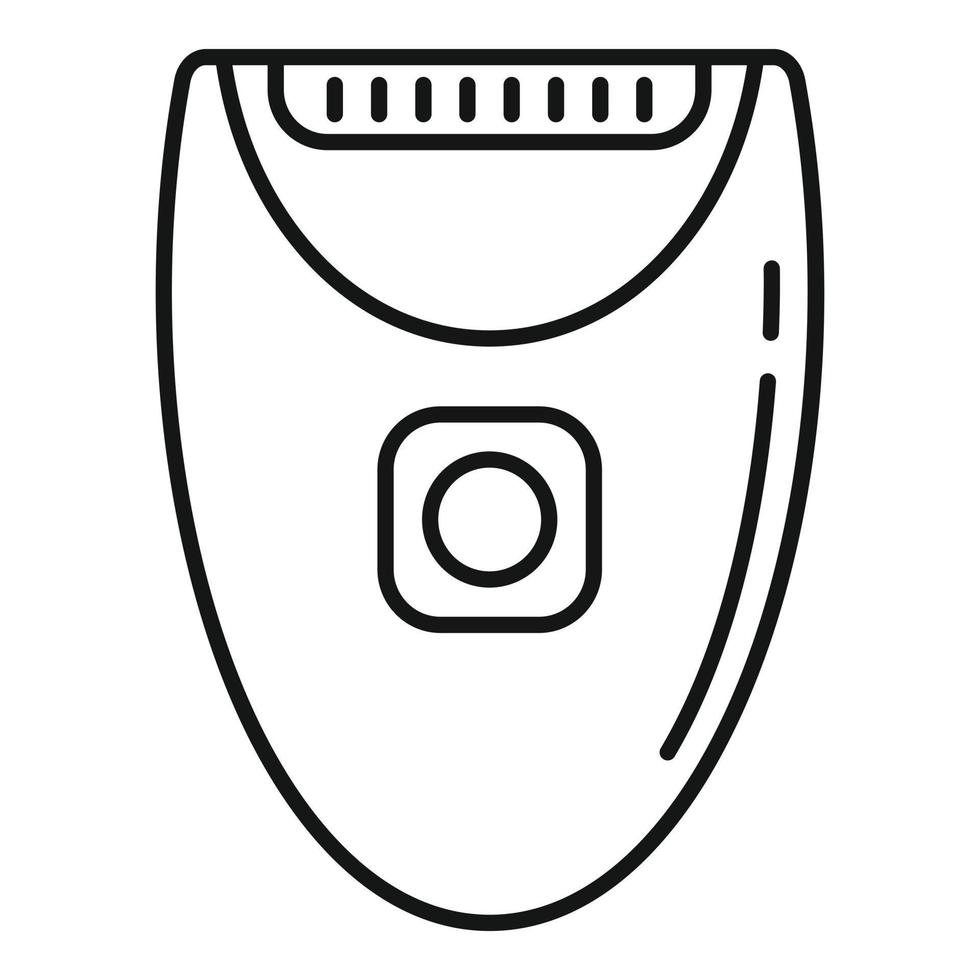 Woman shaver icon, outline style vector