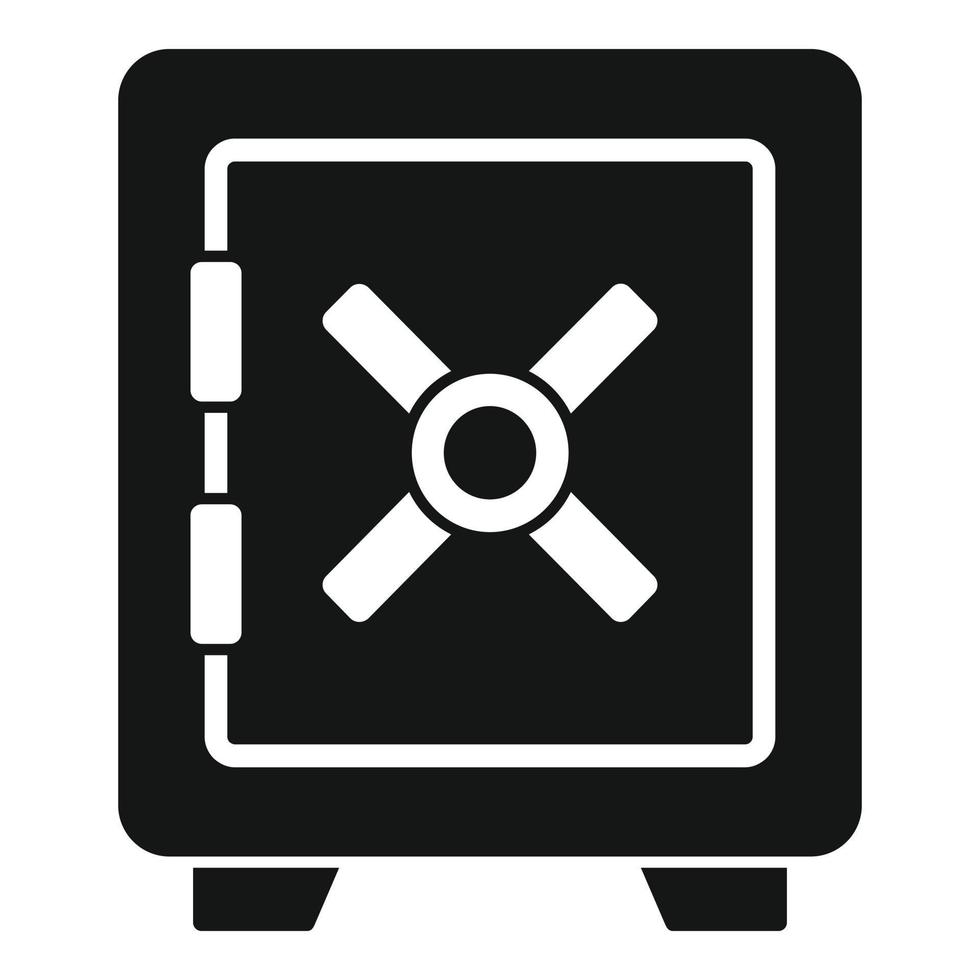 Police safe icon, simple style vector