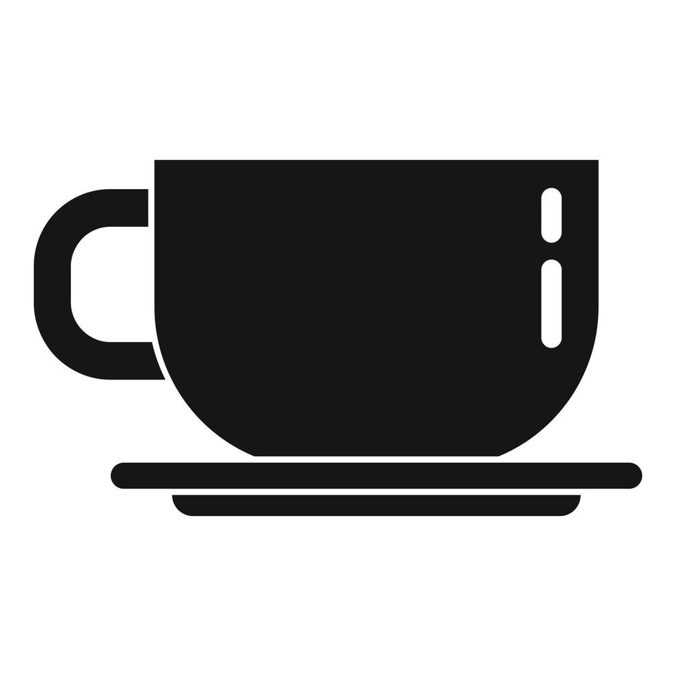 Office manager coffee cup icon, simple style vector