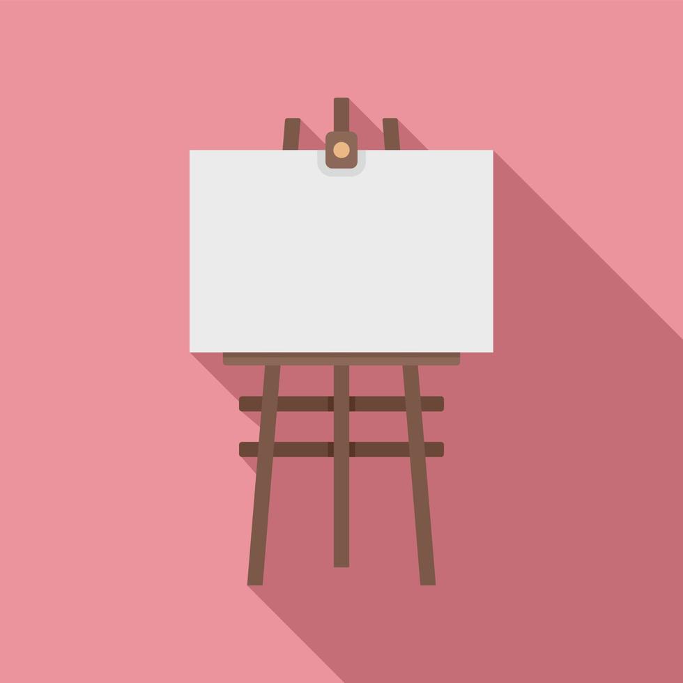 Frame easel icon, flat style vector