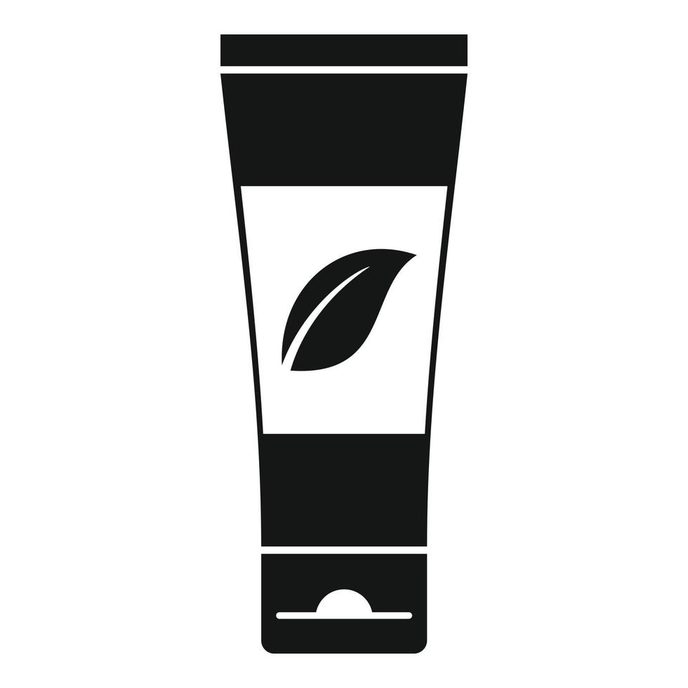 Homeopathic cream tube icon, simple style vector