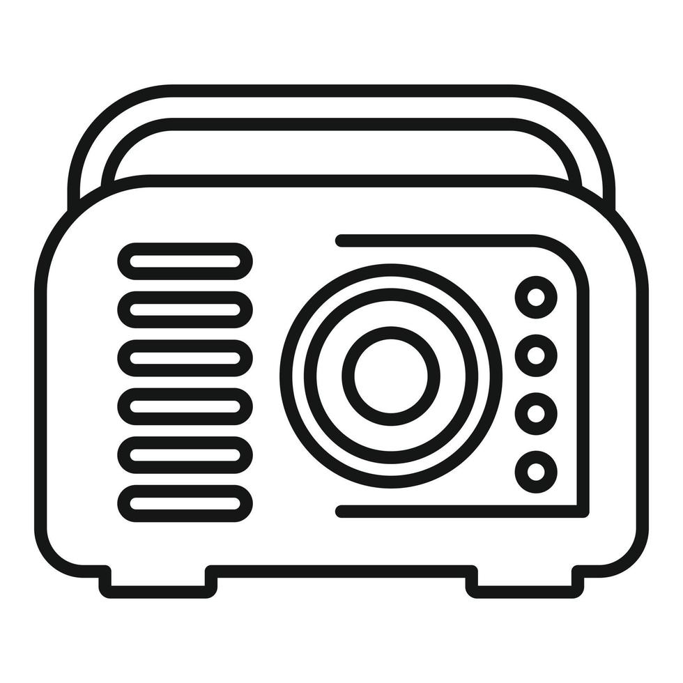 Gasoline tool icon, outline style vector
