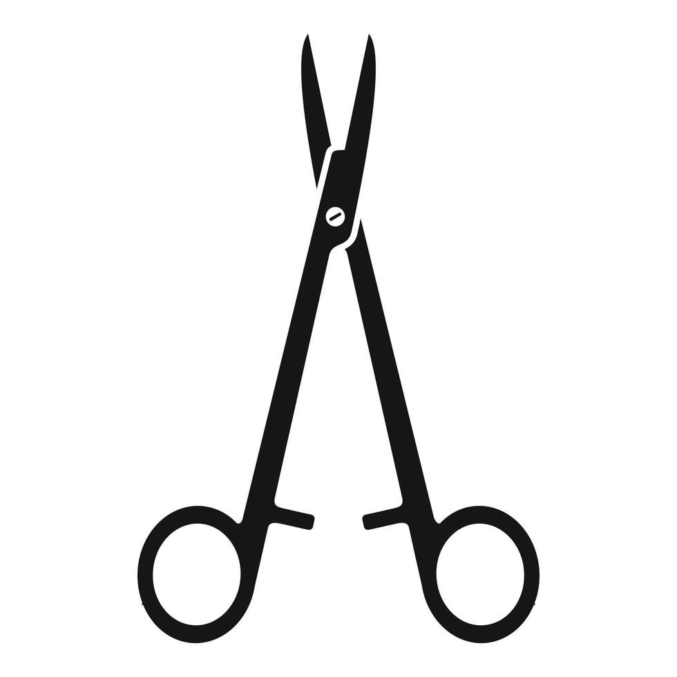 Dentist forceps icon, simple style vector