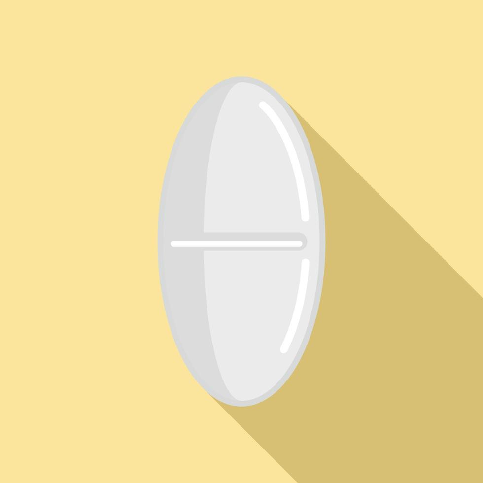 icono de píldora de recarga, estilo plano vector