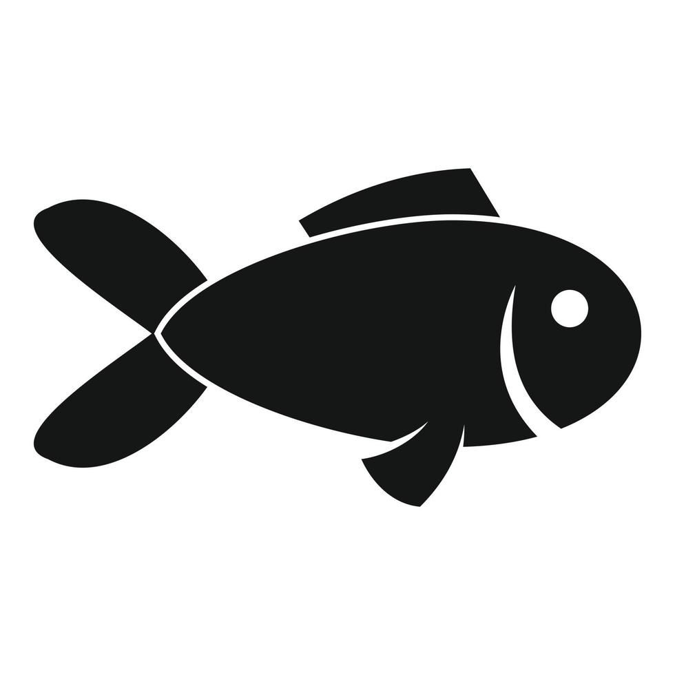 Exotic fish icon, simple style vector