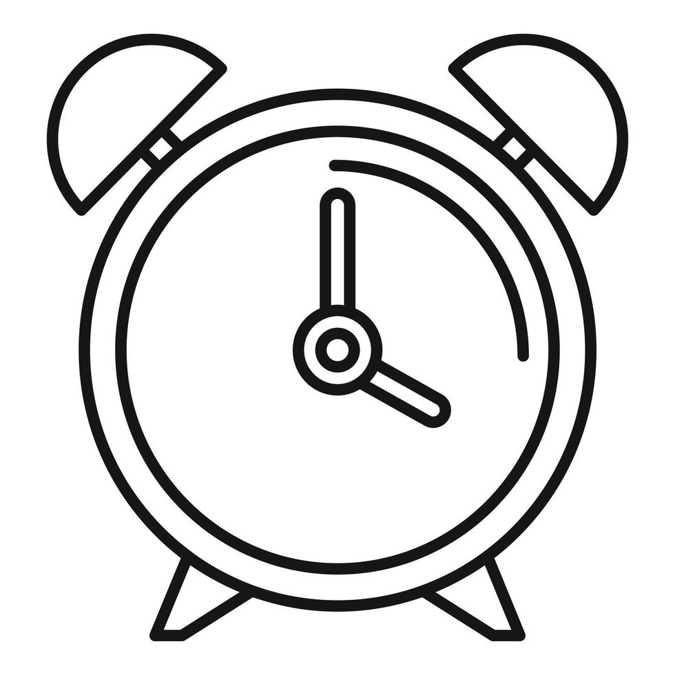 Alarm clock icon, outline style 14505533 Vector Art at Vecteezy