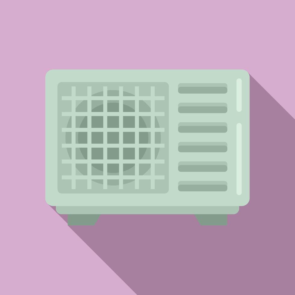 Outdoor climate fan icon, flat style vector
