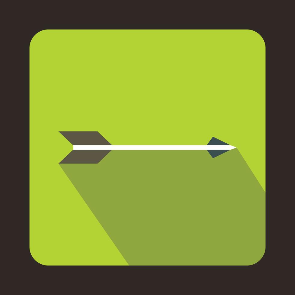 Hunting arrow icon, flat style vector