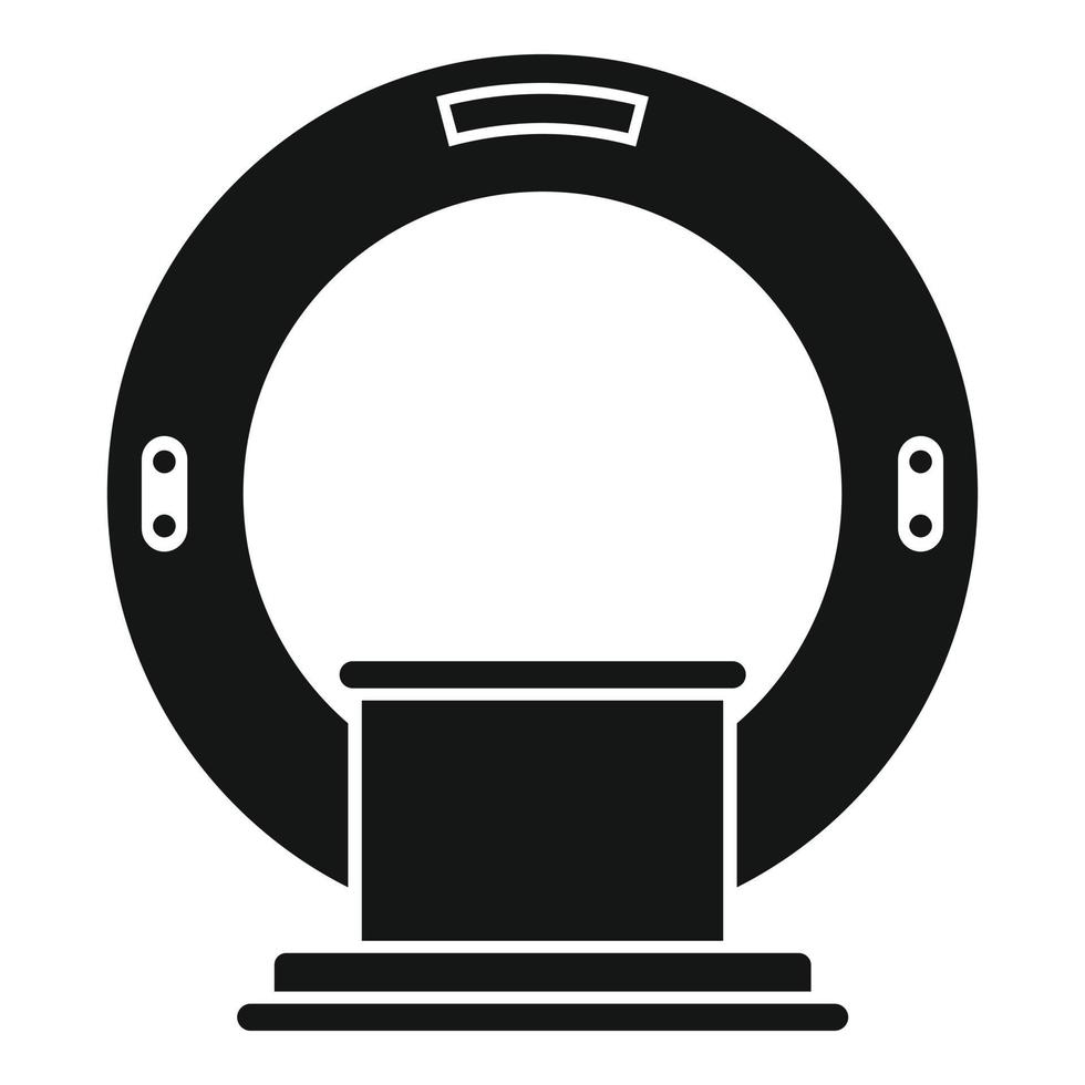 Magnetic resonance imaging diagnostic icon, simple style vector