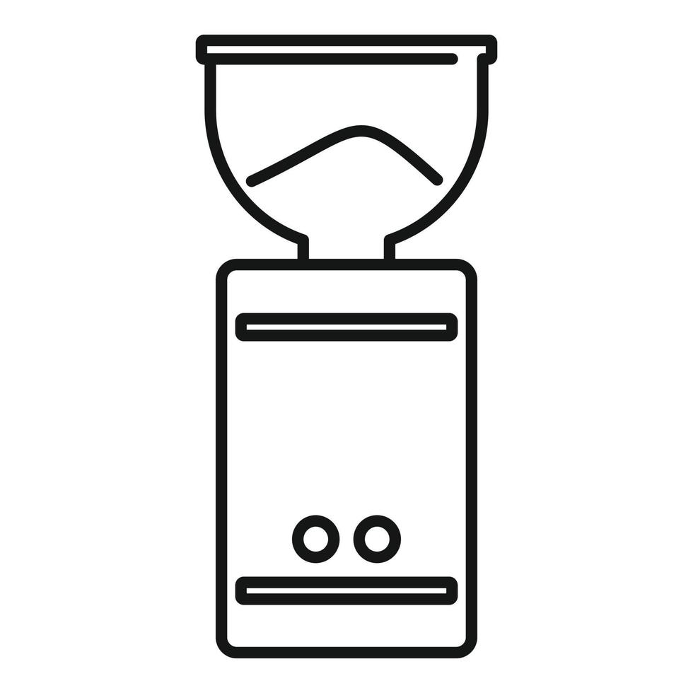 Coffee mixer grinder icon, outline style vector