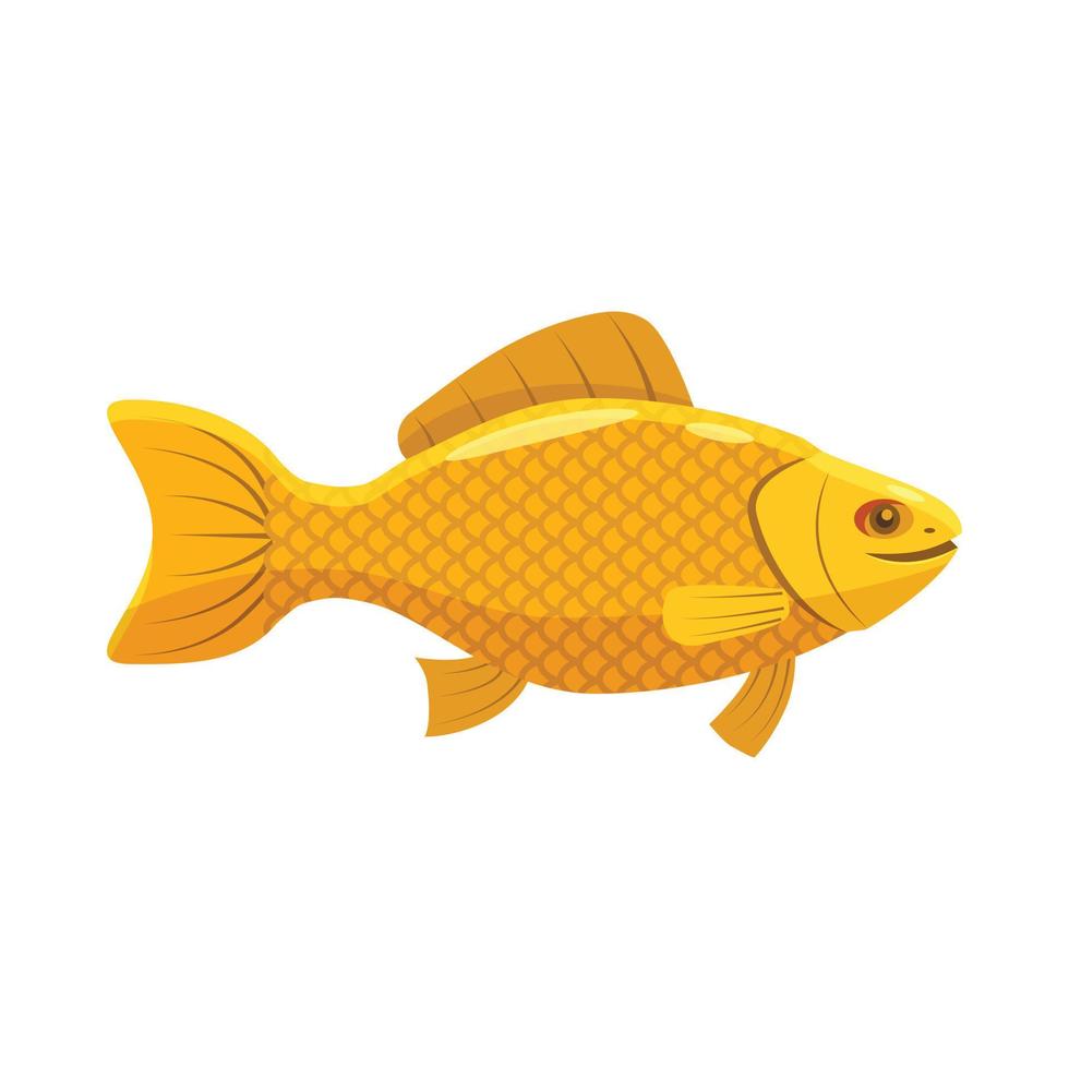 Fish snack for beer icon, cartoon style vector
