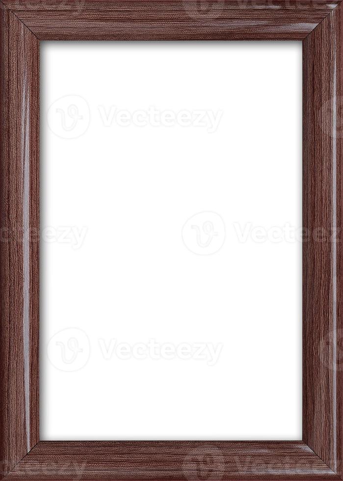 Empty picture frame with a free place inside, isolated on white photo