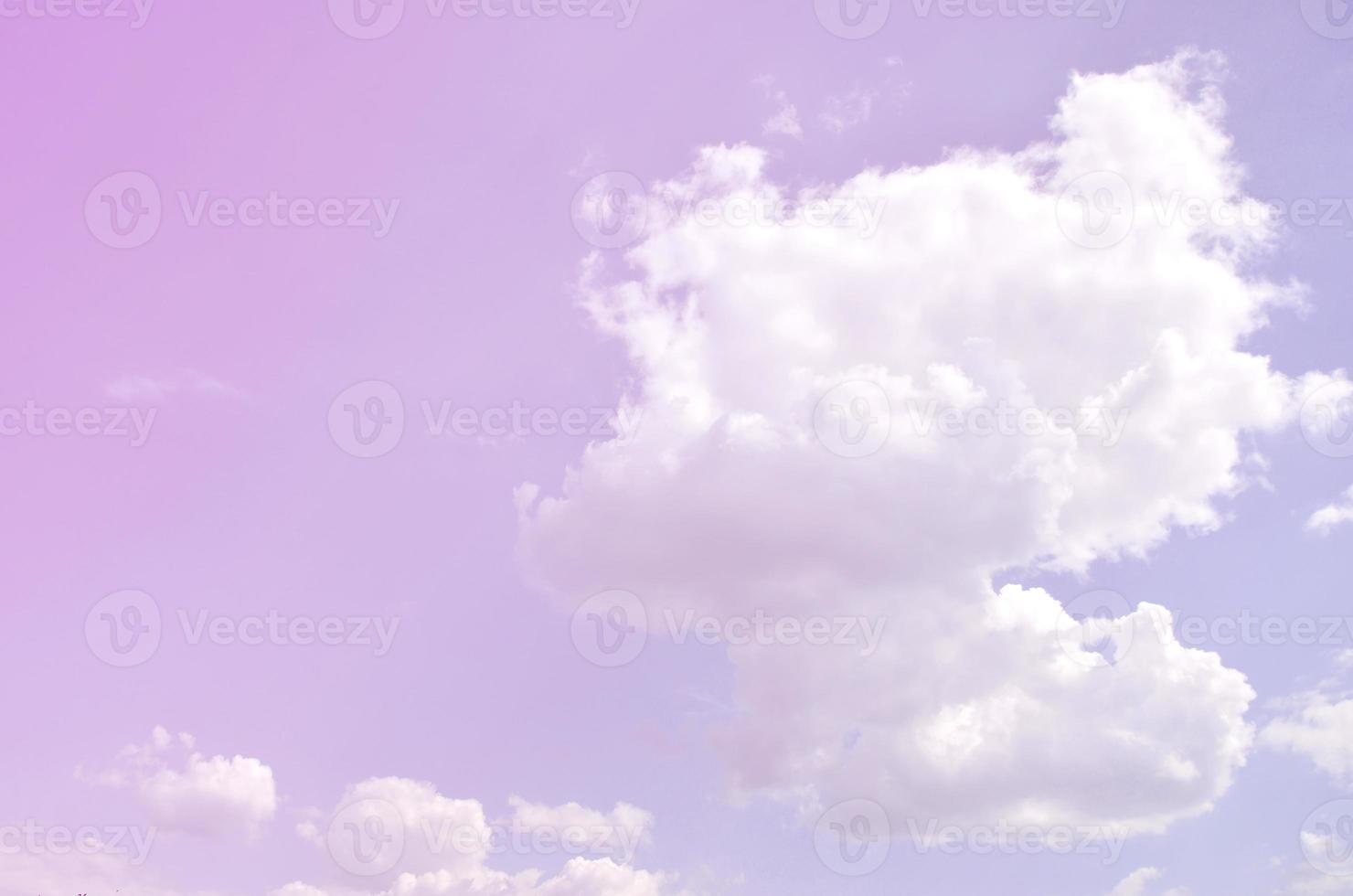 Beautiful blue sky background template with some space for input text message below isolated on blue photo