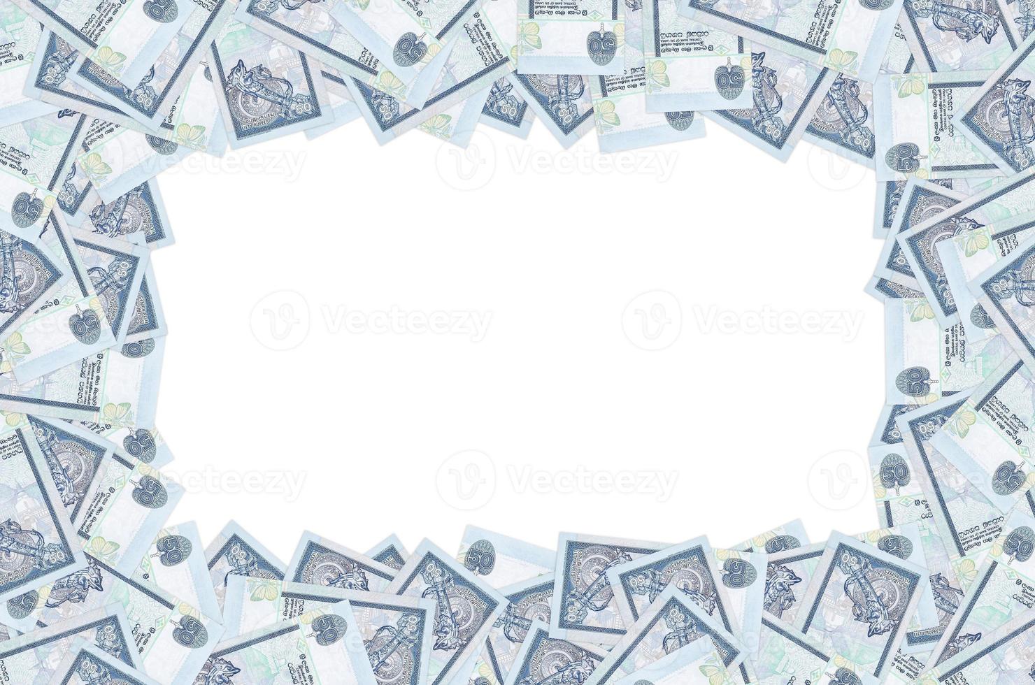 50 Sri Lankan rupees money bill. National currency of Sri Lanka photo