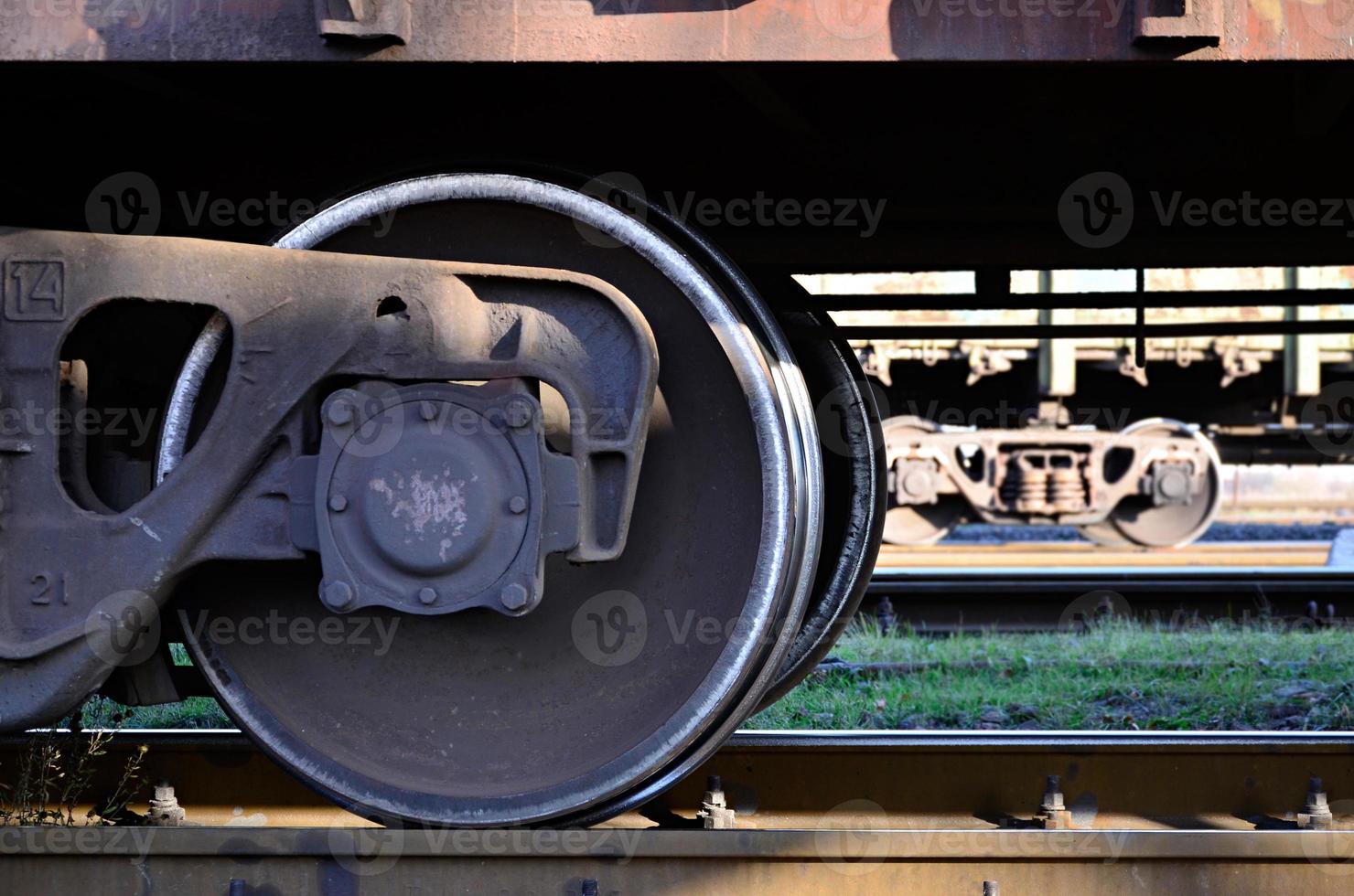 Parts of the freight railcar 14506869 Stock Photo at Vecteezy