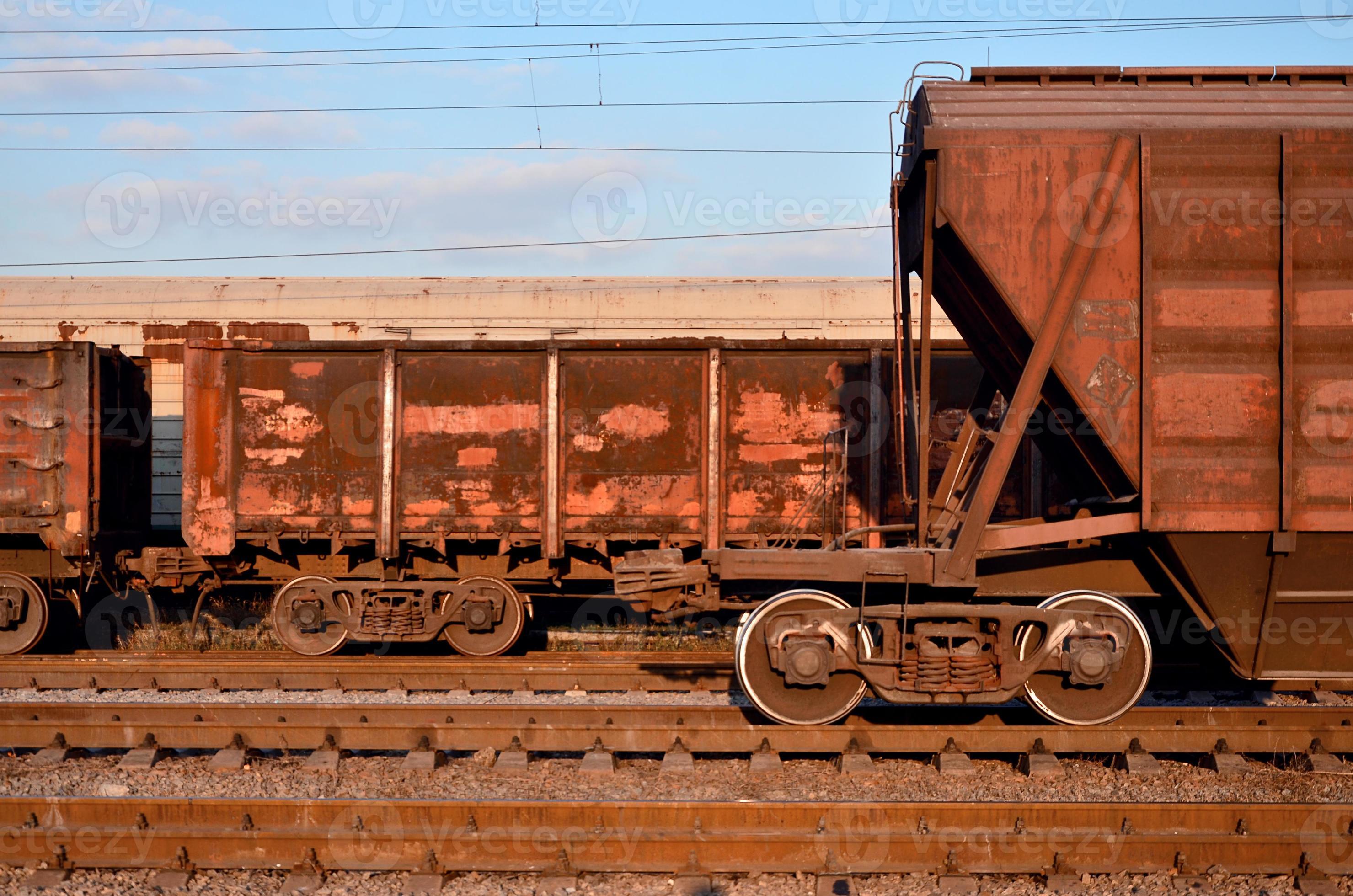 Parts of the freight railcar 14507401 Stock Photo at Vecteezy