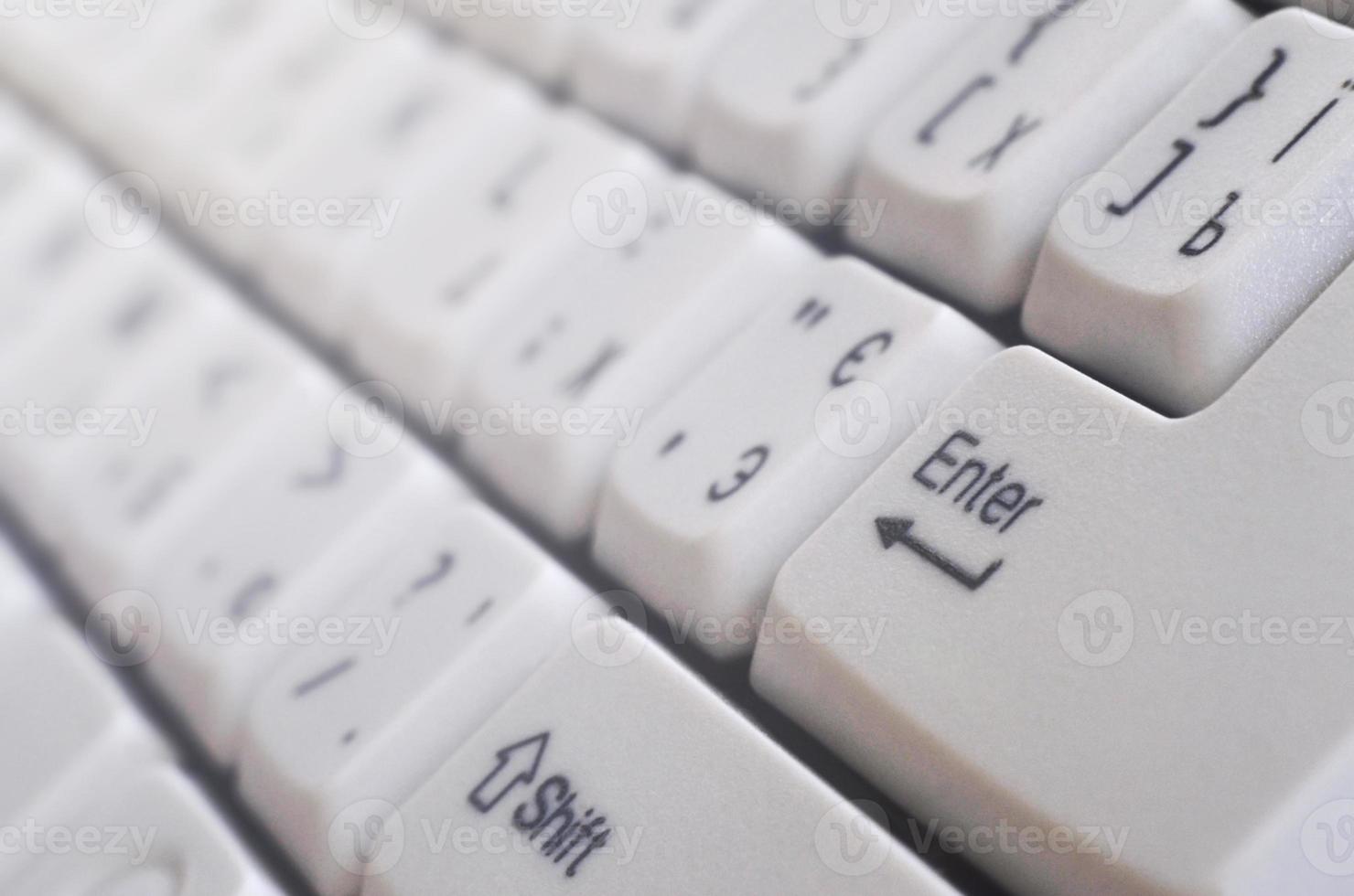 White computer keyboard photo