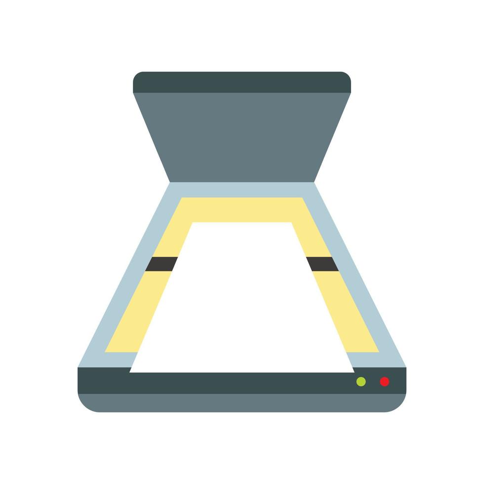 Scanner icon, flat style vector