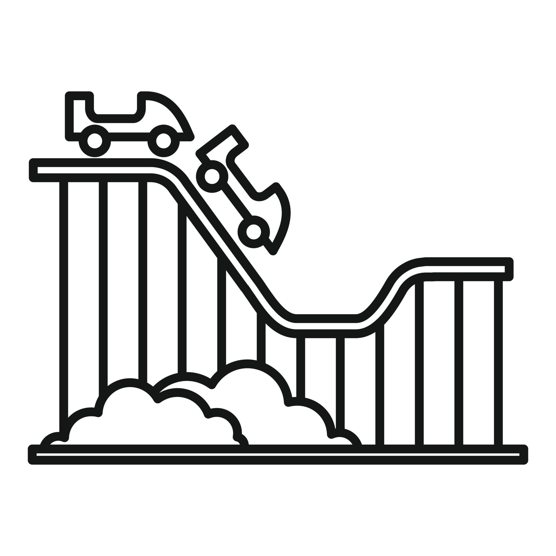 Roller coaster kids icon, outline style 14512057 Vector Art at Vecteezy
