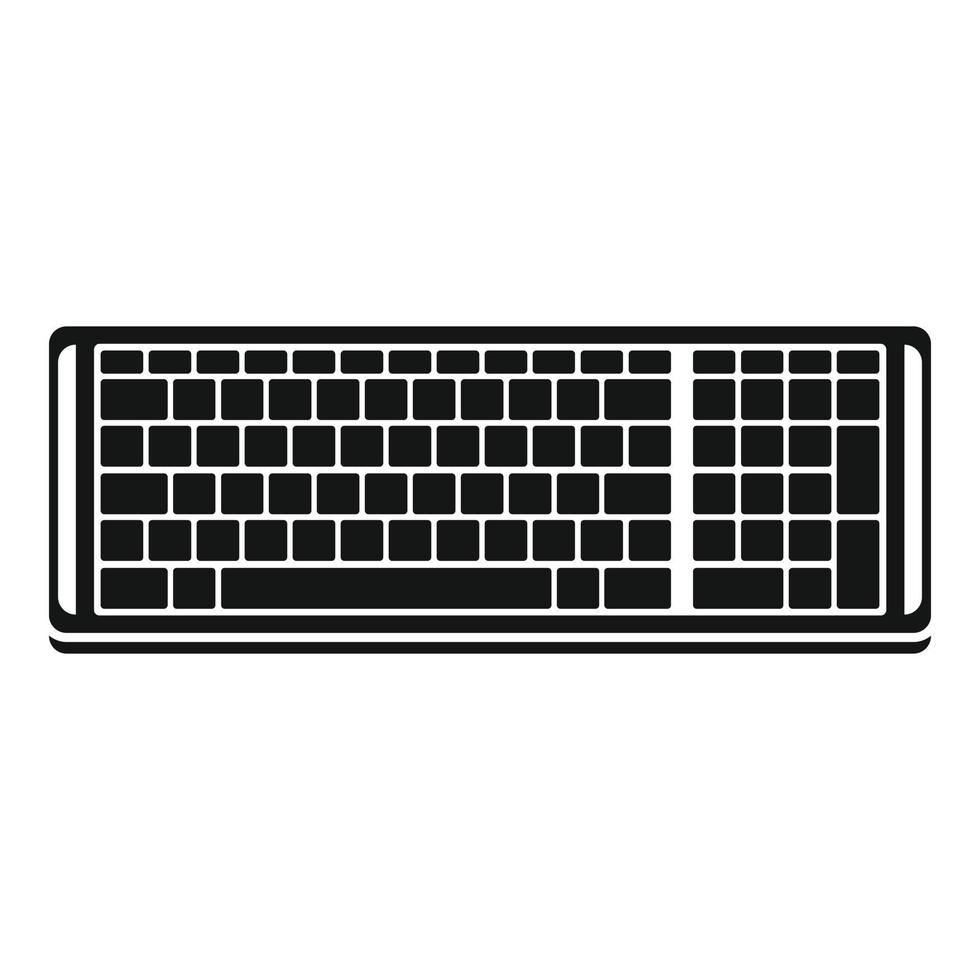 Button keyboard icon, simple style vector