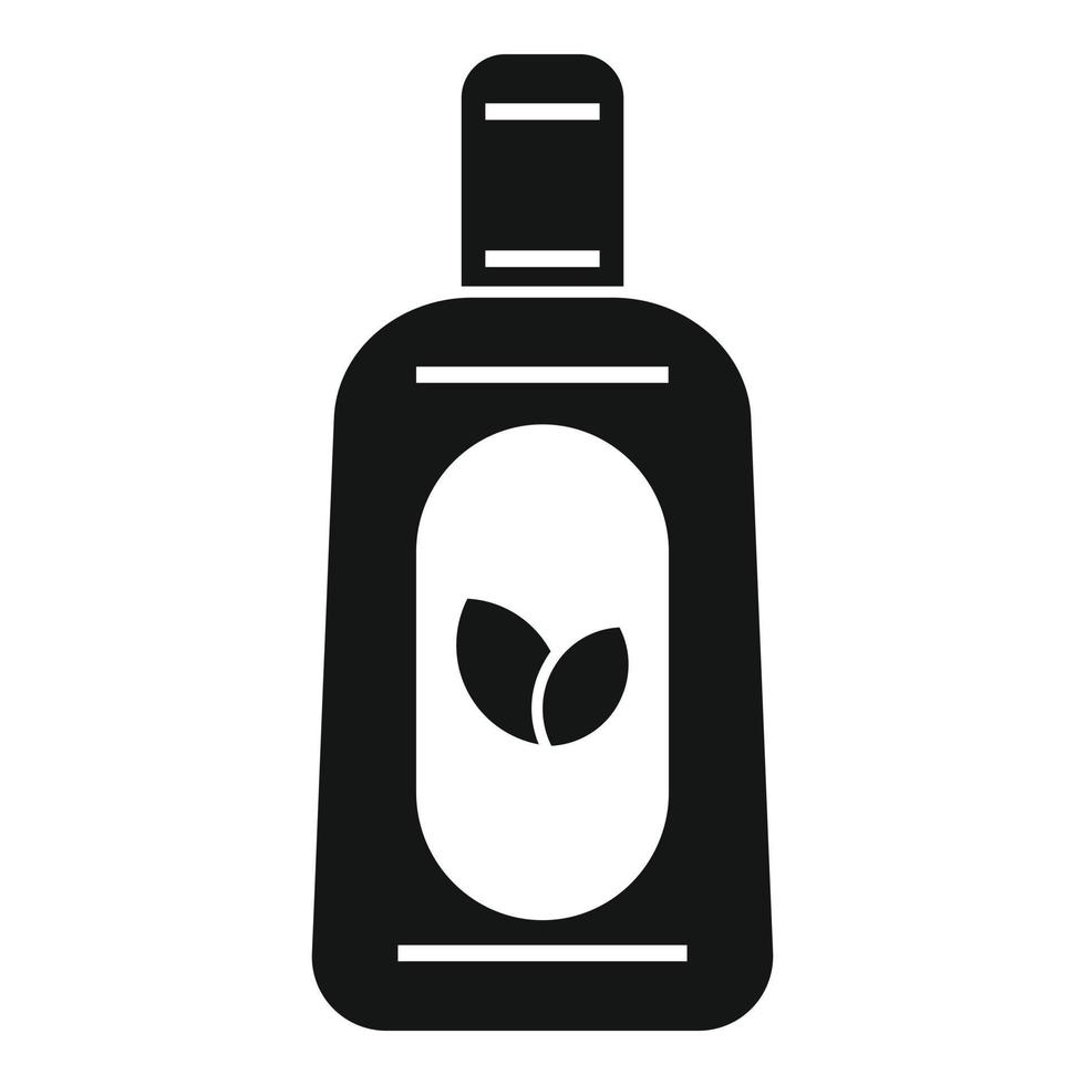 icono de botella de aceite de sauna, estilo simple vector