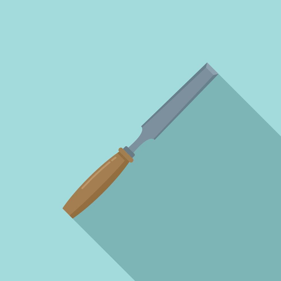 Chisel instrument icon, flat style vector