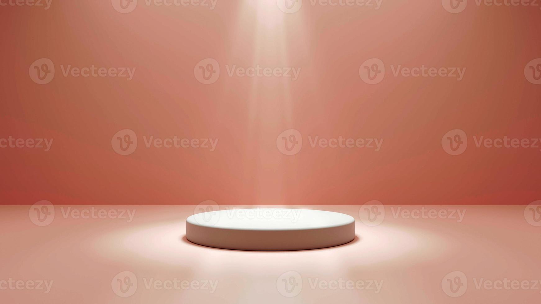 Mockup dark pink abstract podium stage for product presentation 3d background rendering photo