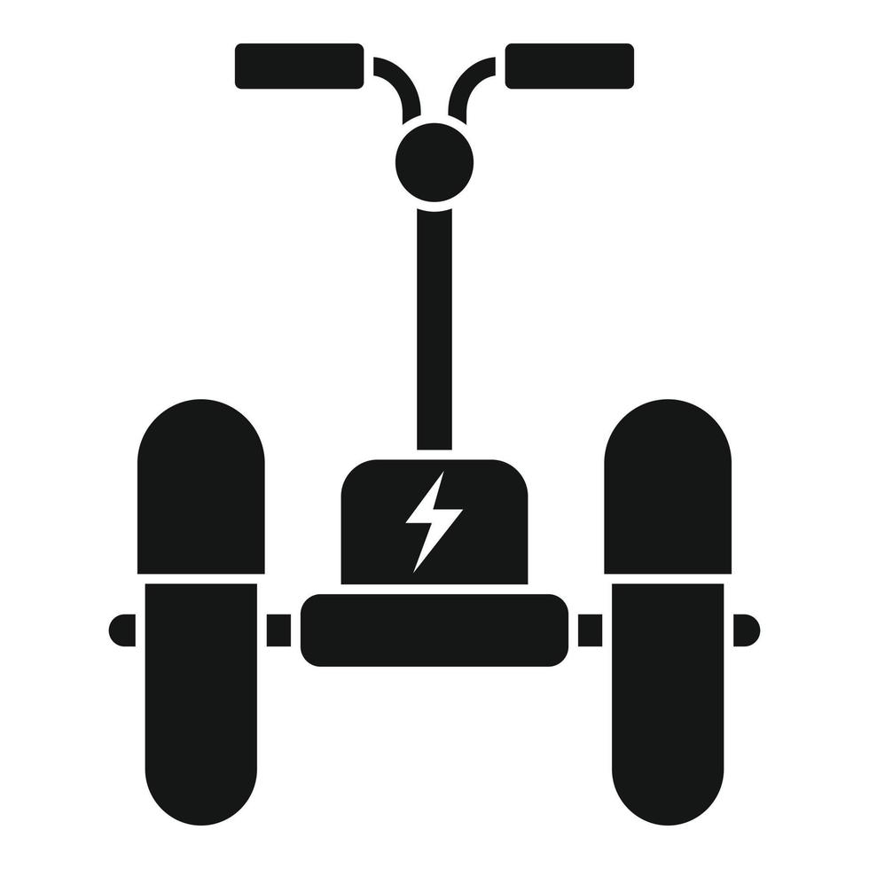 Electric scooter icon, simple style vector