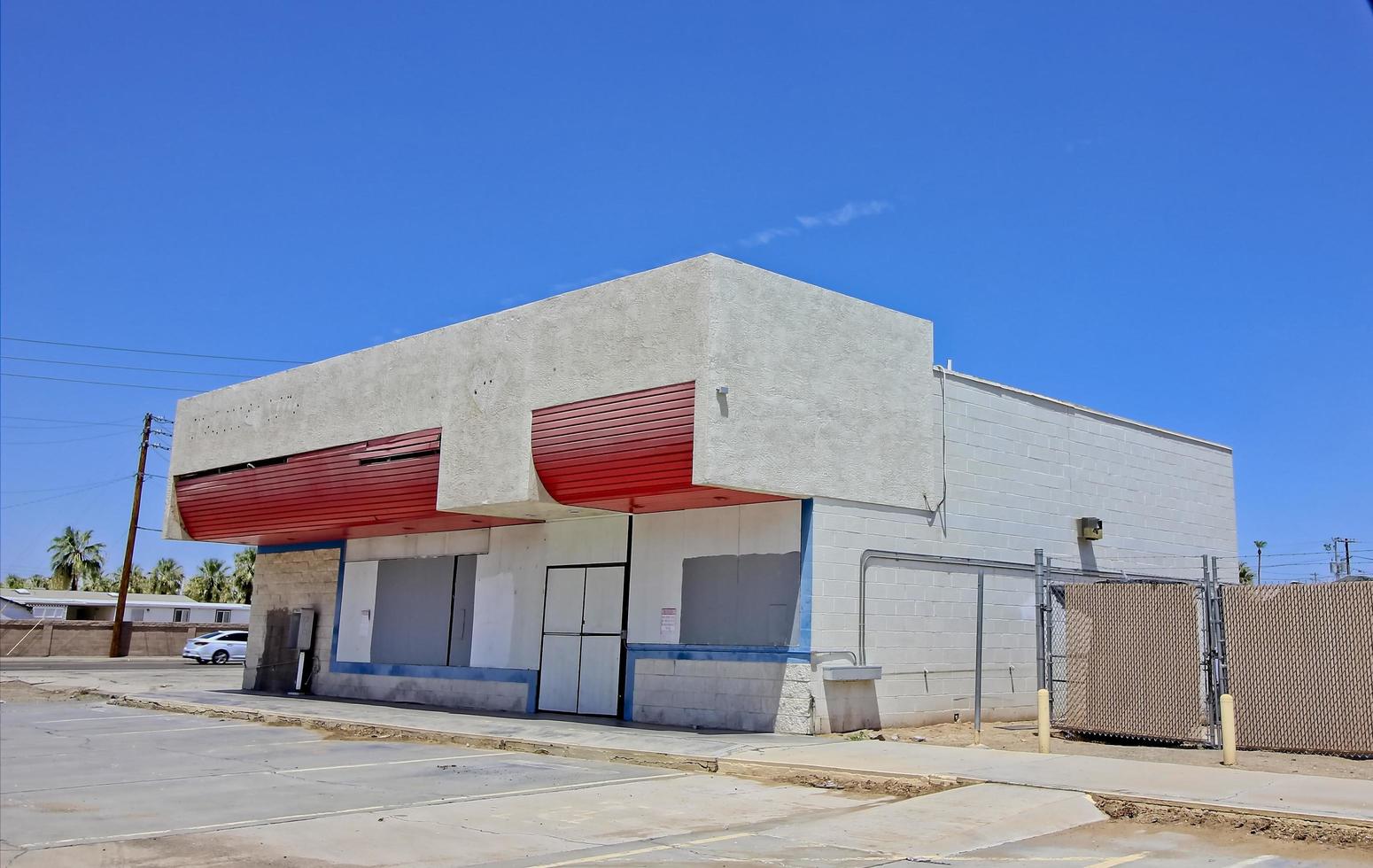 Abandoned Commercial Corner Building photo