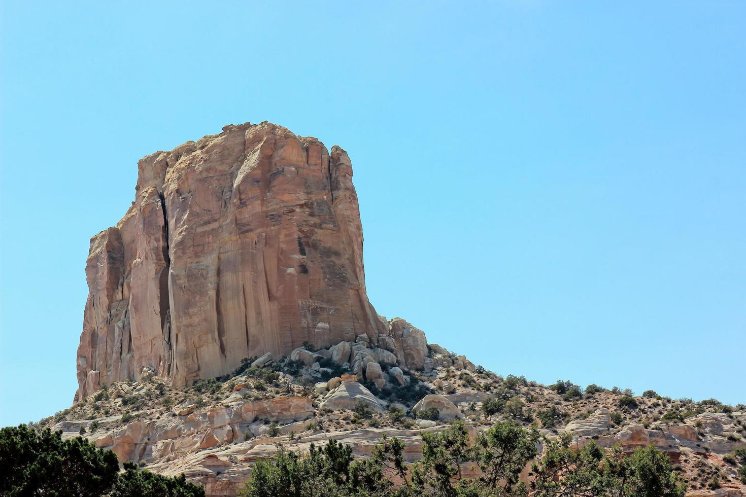 Sheer Butte Arising From Arizona Desert photo