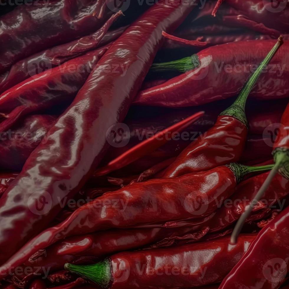 Sri Lanka red chili - Red color photo