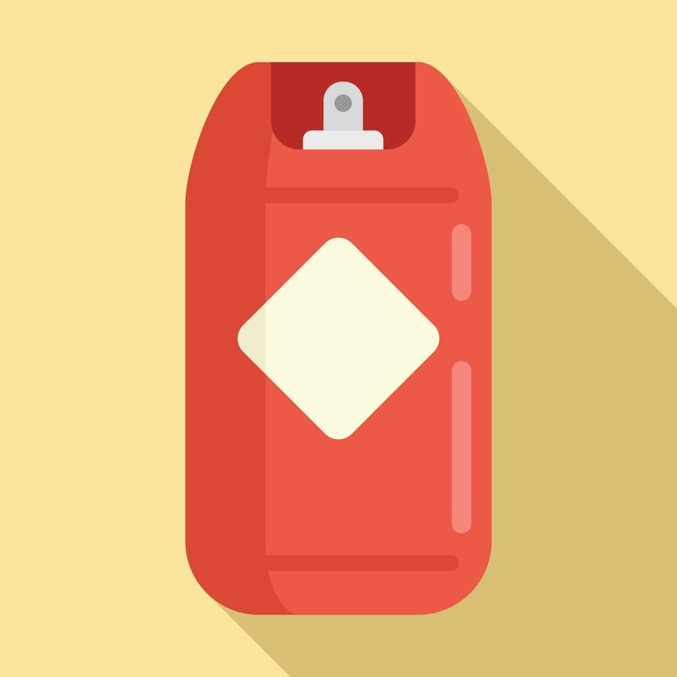 Gas cylinder icon, flat style vector