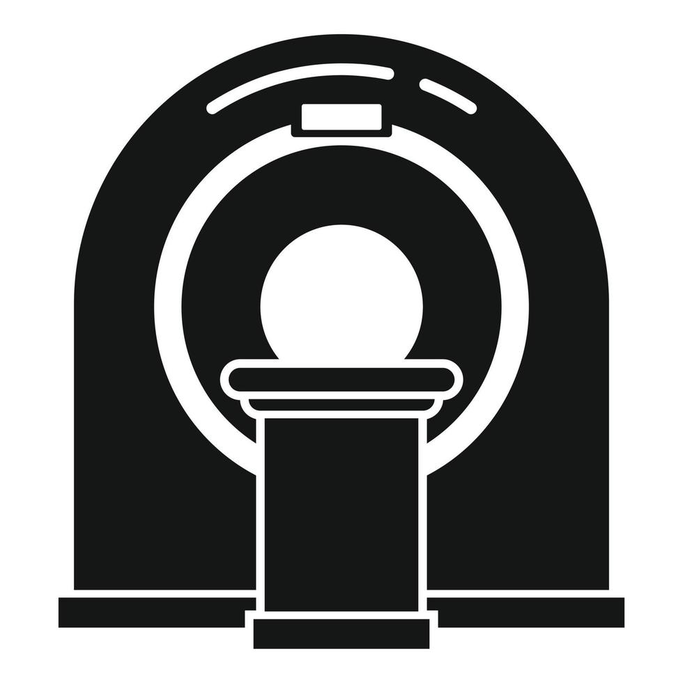 Circle magnetic resonance imaging icon, simple style vector