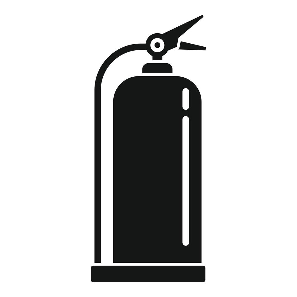 Fire extinguisher icon, simple style vector
