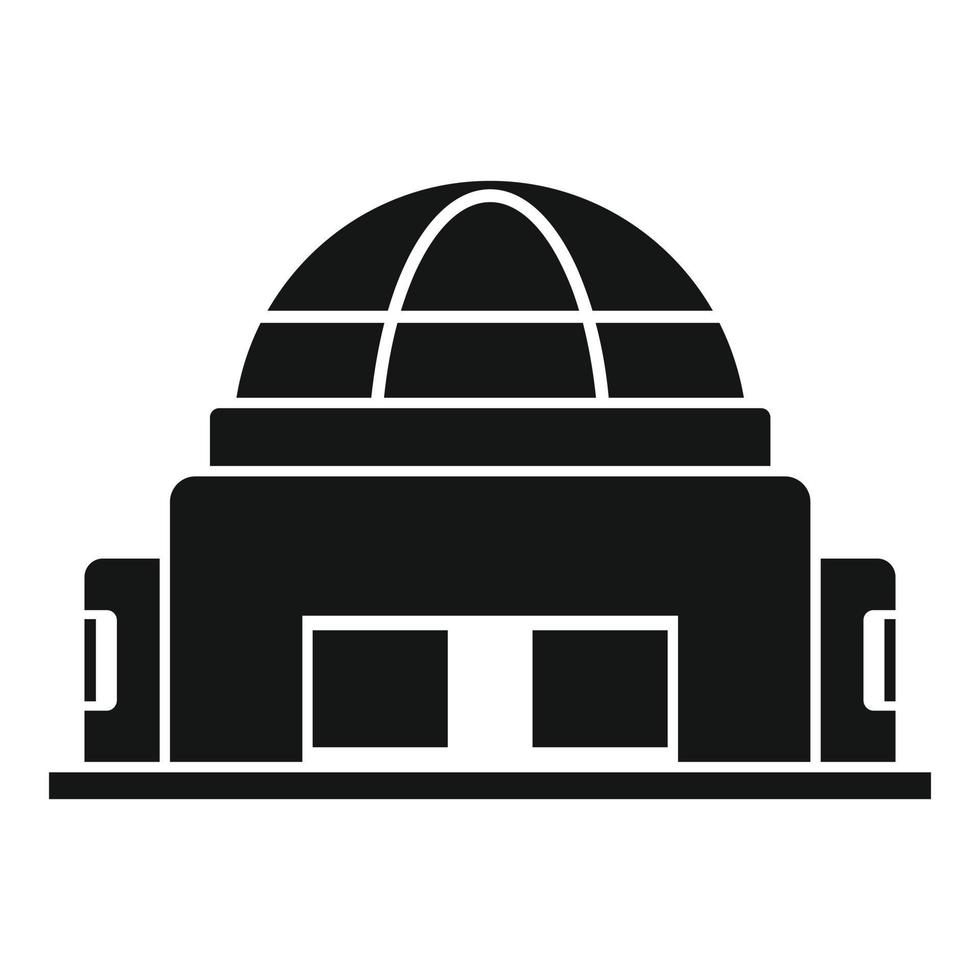 Optical planetarium icon, simple style vector