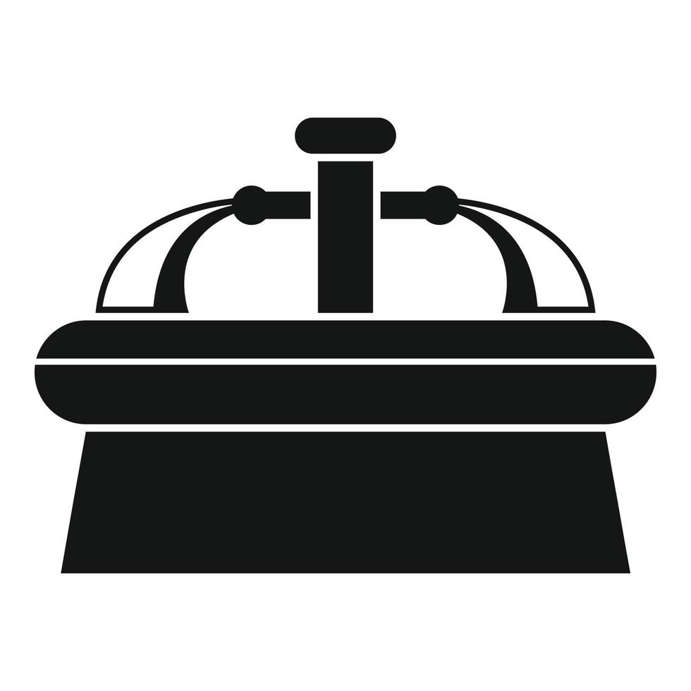 Drop drinking fountain icon, simple style vector