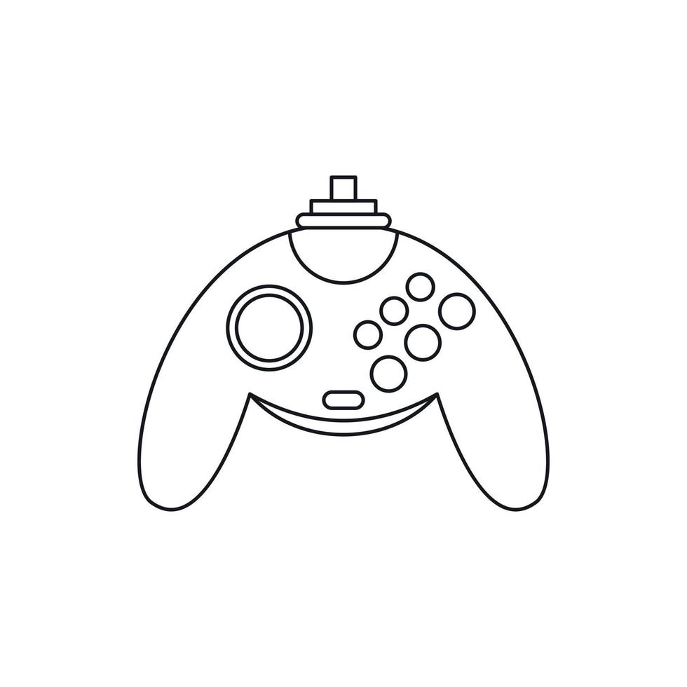 Gamepad icon, outline style vector