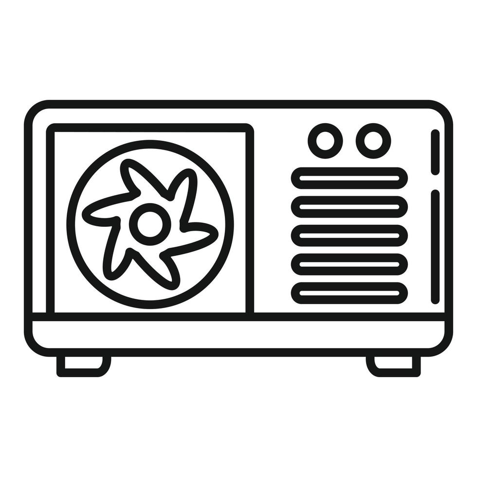 Commercial air conditioner icon, outline style vector