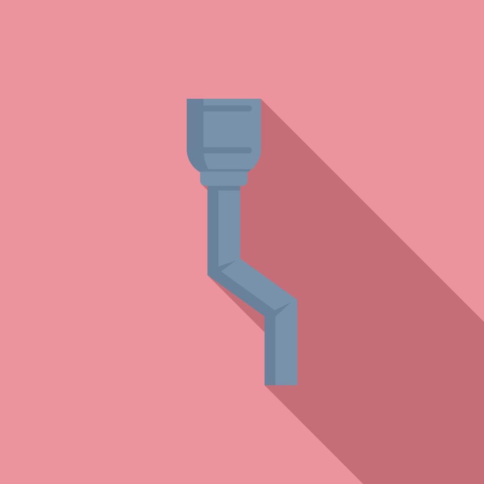 Maintenance gutter icon, flat style vector