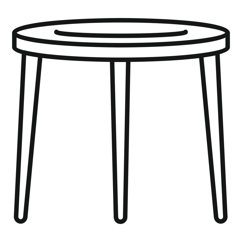 Garden furniture icon, outline style vector