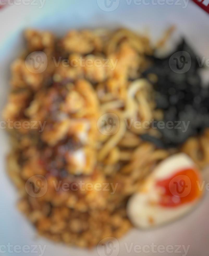 defocused abstract background and of food photo