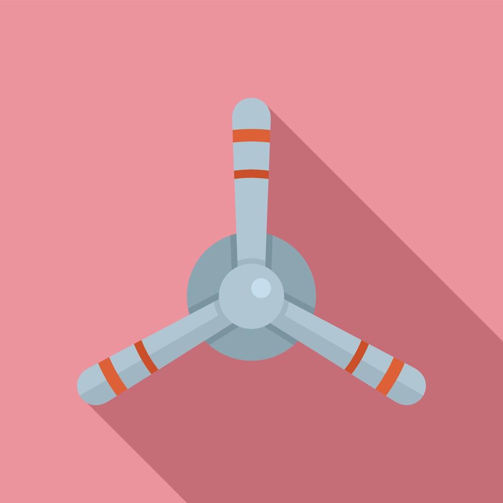 Aircraft repair propeller icon, flat style vector