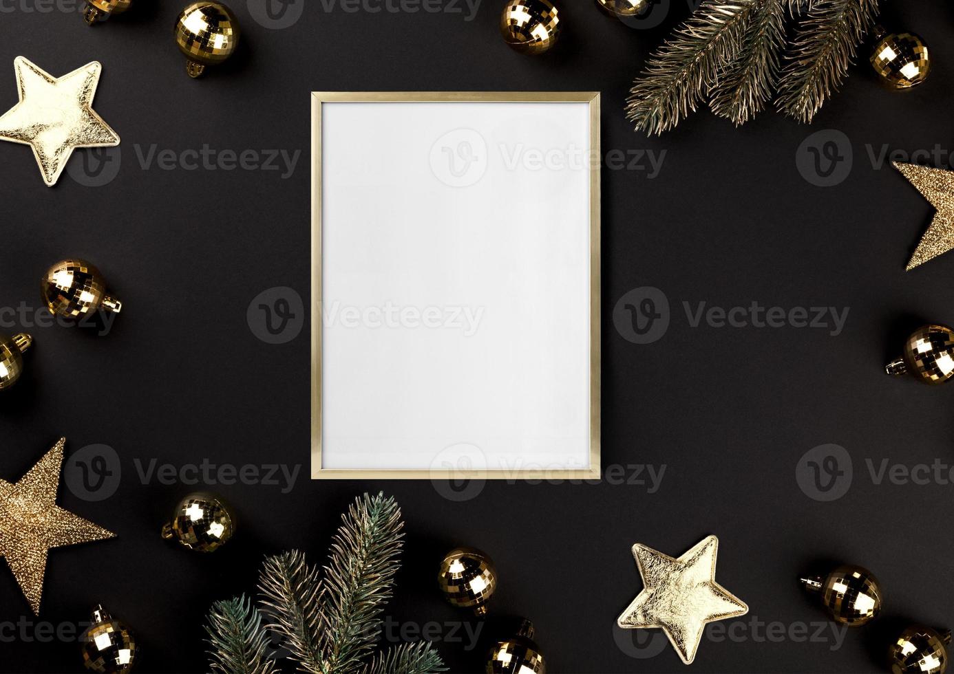 2716. Frame mockup, christmas frame mockup photo