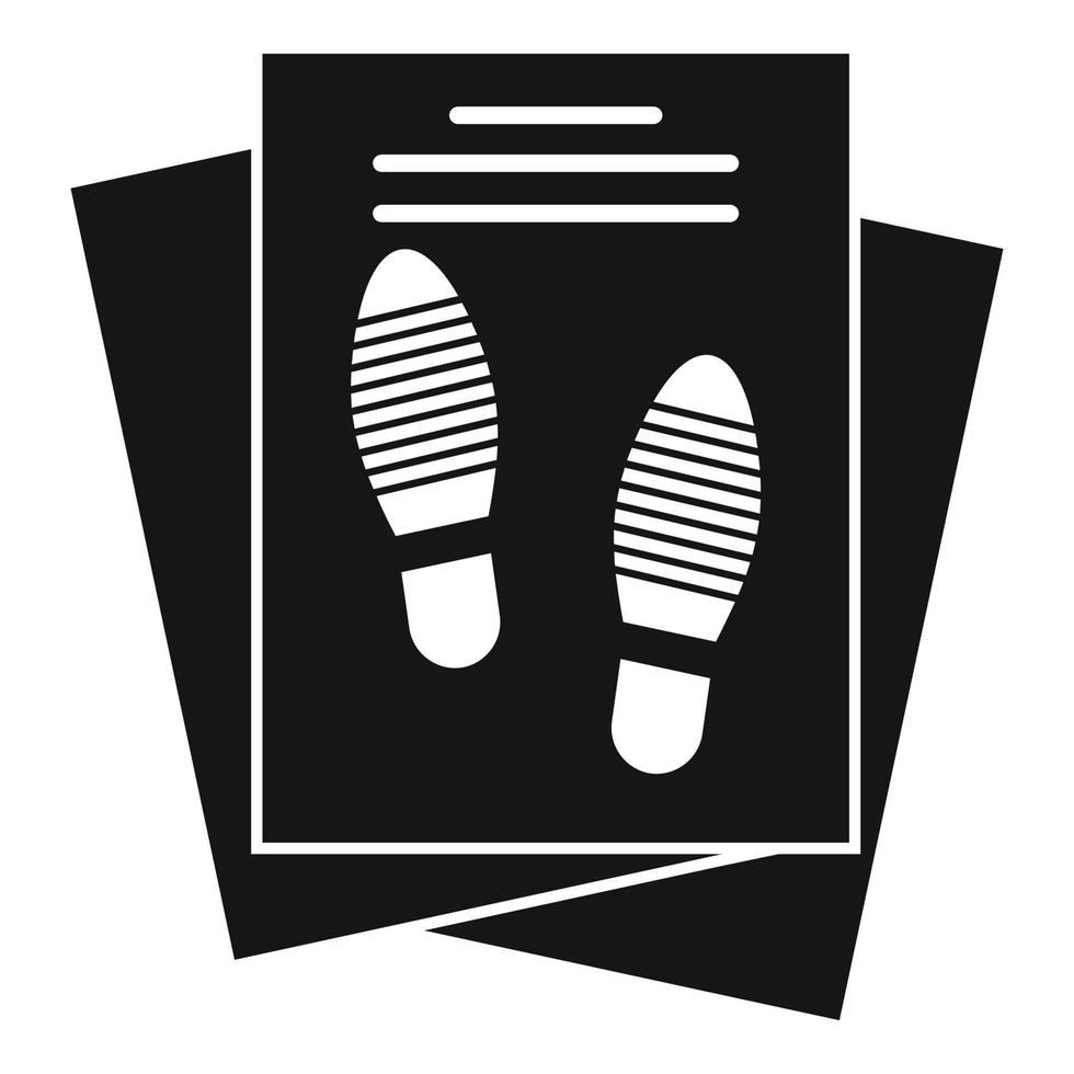 Investigator papers icon, simple style vector