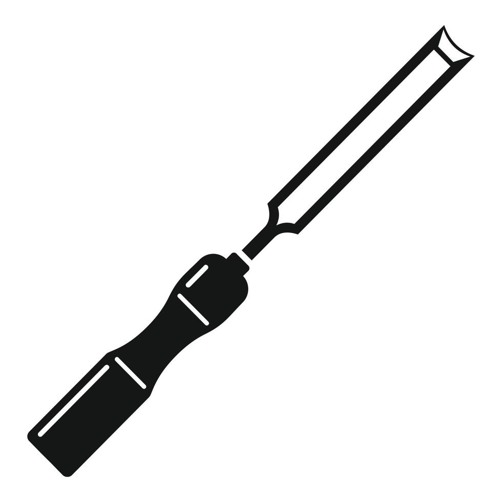 Chisel industry icon, simple style vector