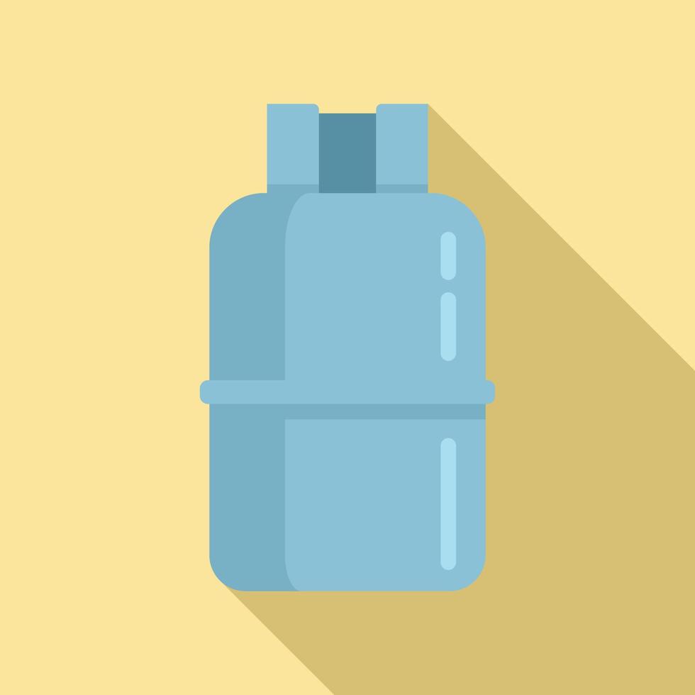Gas cylinder cooking icon, flat style vector