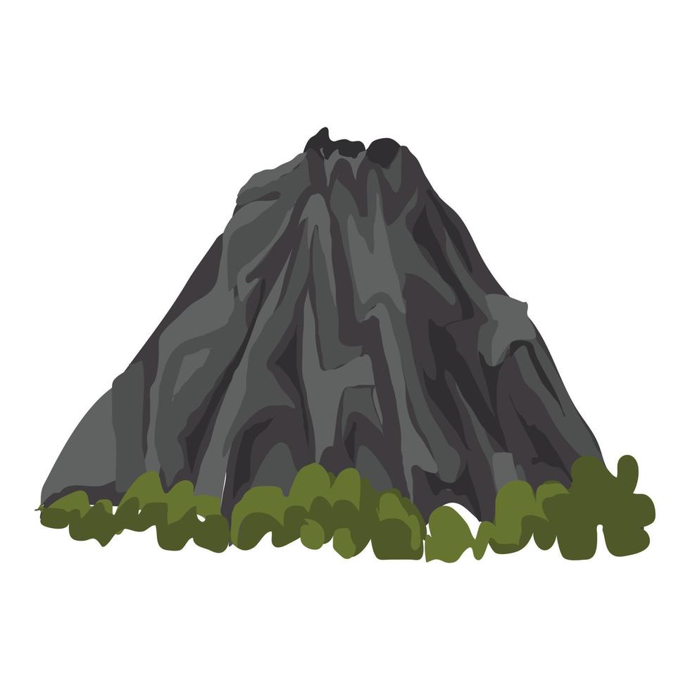 icono de volcán tranquilo, estilo de dibujos animados 14517563 Vector en  Vecteezy