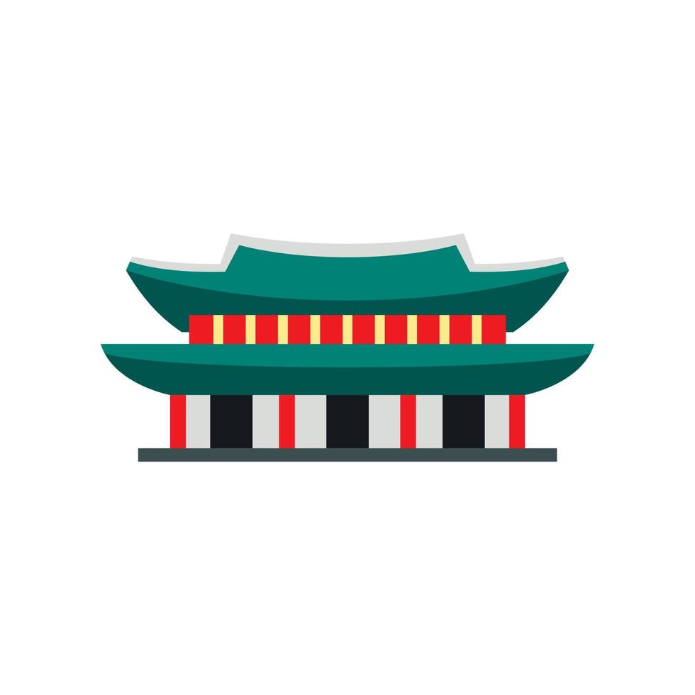 icono del palacio gyeongbokgung en seúl, corea vector