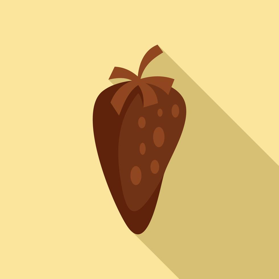 icono de fruta mamey mexicana, estilo plano vector