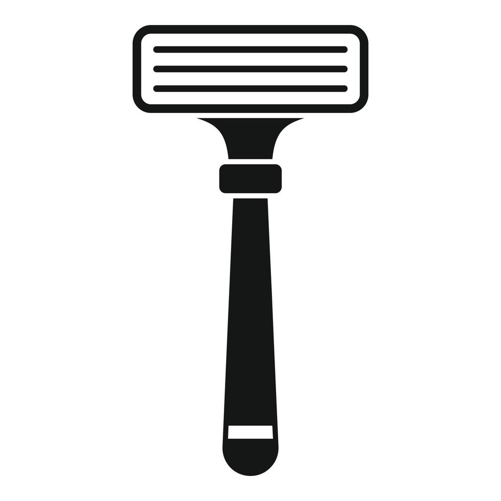 icono de cuchilla de afeitar, estilo simple vector